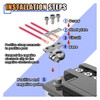 2PCS Battery Terminal Connectors with 3 Way -12V Automotive Top