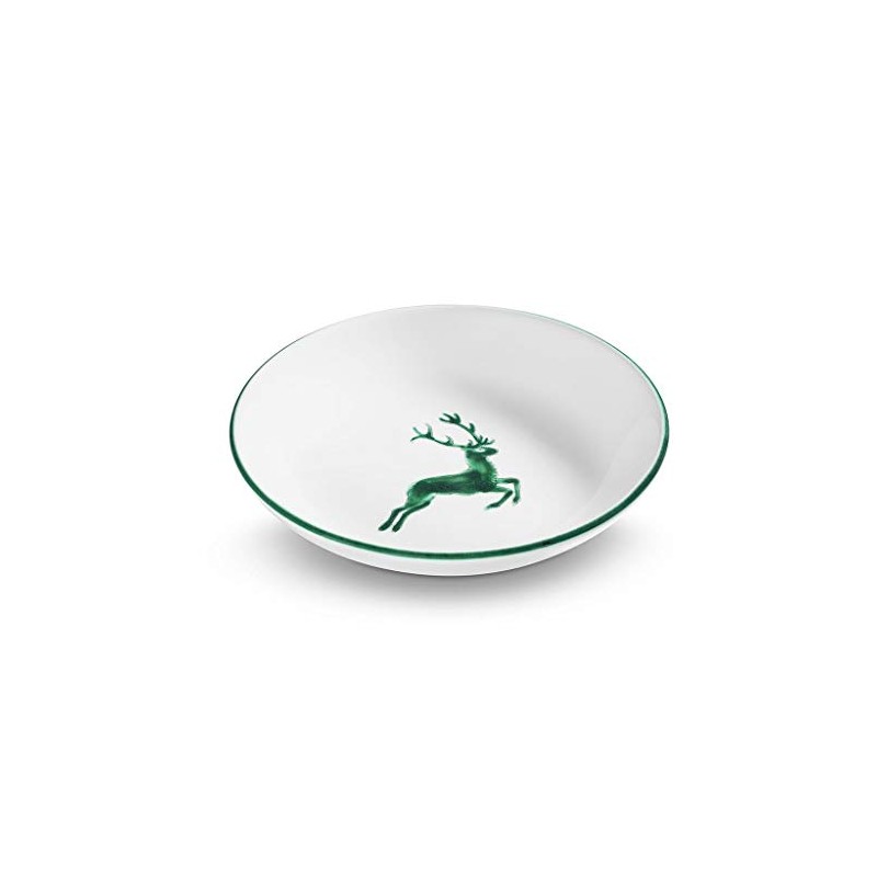 GMUNDNER KERAMIK Soup Plate Cup Diameter 20 cm Green Deer