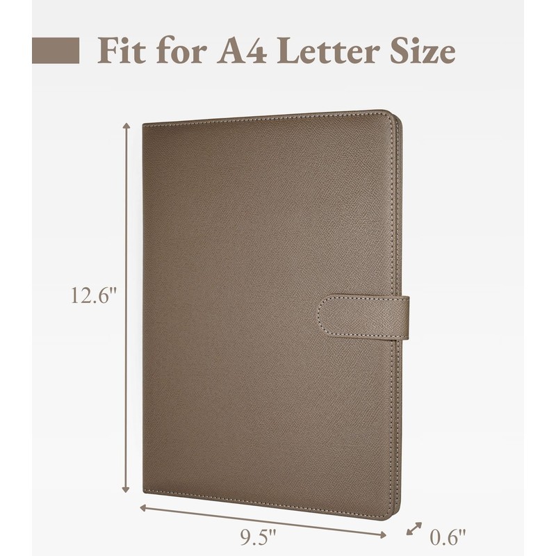 Mymazn A4 Clipboard Folder Conference Folder, Faux Leather Clipboard with