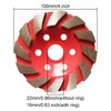 AcbbMNS 2 Pack 4 inch/100mm Diamond Cup Grinding Discs 6