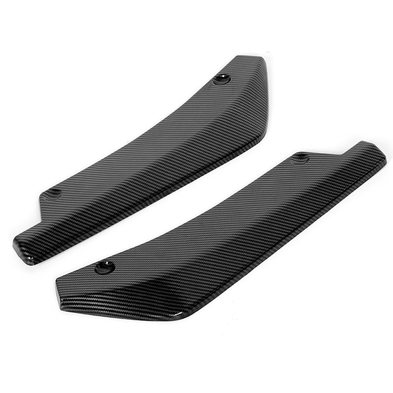 Universal Spoiler Carbon Fiber Texture Rear Bumper Lip Diffuser Splitter