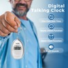Awaiymi 2 Pack Talking Clock for Blind Elderly, Small Travel