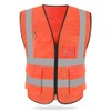 HYCOPROT Chaleco reflectante de seguridad de malla de alta visibilidad