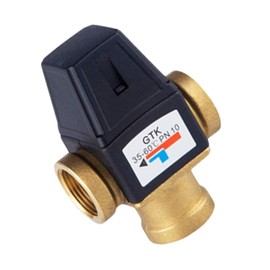 3-Way Thermostatic Mixing Valve Solar Water Heating Mixer Valve DN25 Female