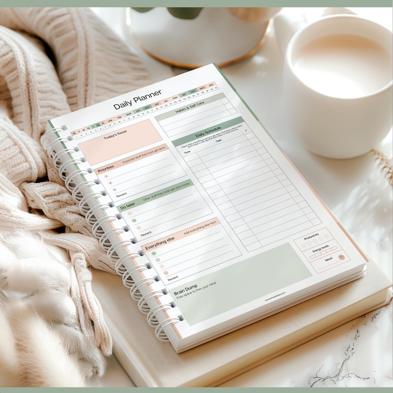 ADHD Daily Planner for Neurodivergent Adults - Productivity Daily Planner