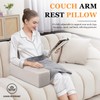 NANGELRN 2 Pack Couch Arm Rest Pillow 6''x6''x20'' Faux Leatharie