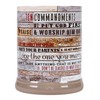 Elanze Designs Ten Commandments Pallet Wood Look Ceramic Stoneware Electric