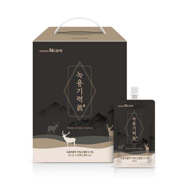 [On Sale] Cheonho N Care Deer Antler Energy Gin 60ml x 30p, 1800ml x 4 / [온세일]천호엔케어 녹용기력진 60ml x 30p, 1800ml x 4개