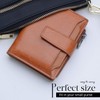 Women's RFID Blocking Leather Small Compact Bifold Zipper Pocket Wallet