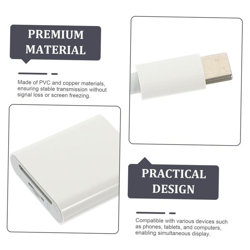 KICHOUSE USB-c Card Reader Adapter for and Memory Cards Compact
