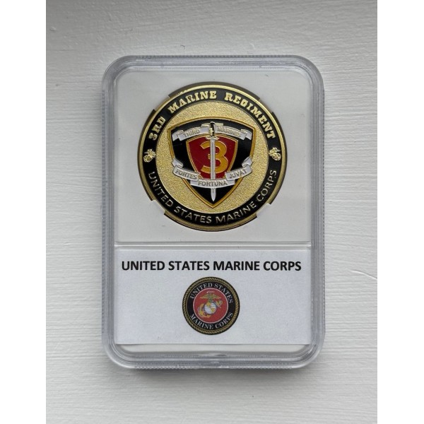 US MARINE CORPS - 3rd MARINE REGIMENT Challenge Coin With