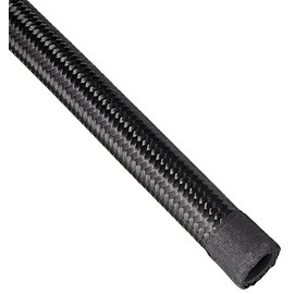 Vibrant Performance 11992 Nylon Braided Flex Hose (5ft Roll of Black ; AN Size: -12; Hose ID 0.68")