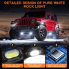 White Rock Lights,LEDMIRCY R6 LED Pure White Rock Lights 12PCS