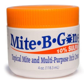 Mite Cream & Bite Relief - 10% Natural Blend Sulfur Cream for Multi-Purpose Bites, Redness, Itching, & Irritation | Safe for Kids and Adults | Fast & Effective for All Skin Types| 4 oz