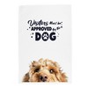 Purely Home Peeping Dog Tea Towel - Visitors Must Be