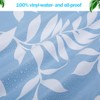 Round Table Protector Wipeable Circle Tablecloth Elastic Edged Fitted Table