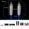 kaiboer Silver Plated Shielded RCA Audio Cable, Single Crystal Copper