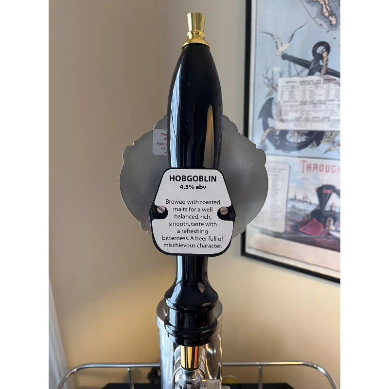Wychwood Brewery Hobgoblin Beer Tap Handle With Badge