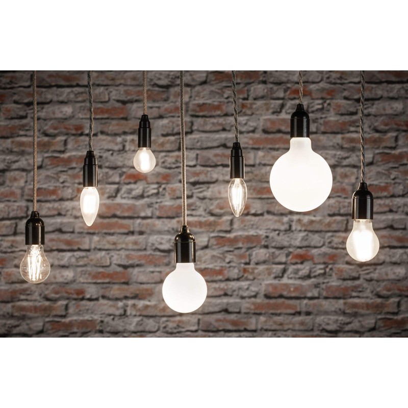 Paulmann 28701 LED Filament Globe Lamp, 7.5 W, Dimmable Opal