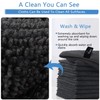VIVOTE Black Microfibre Cloth Dish Cloth for Kitchen 9pack Cleaning