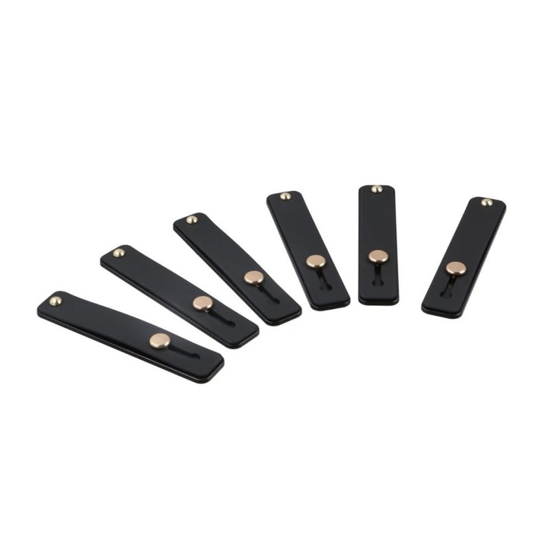 6Pcs Silicone Push Pull Grip Stand Phone Strap Grip Holder,