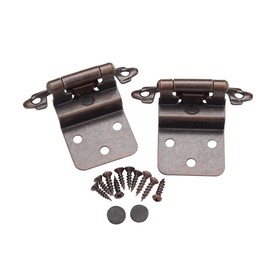 East West Consolidated 62727 Self Closing 3/8 inch Offset Inset Cabinet Hinges Oil Rubbed Bronze ORB (Pack Of 25 Pair)