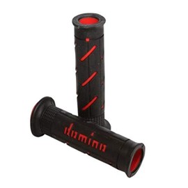 Domino handlebar grip Street type 126mm thermo-plastic rubber Black X Red A25041C4240