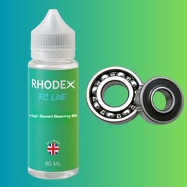 Rhodex RC Line 60ml High Speed Bearing Oil – Synthetic, Low Viscosity, Extra Low Friction Lubricant