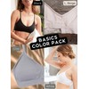 Kalon Women’s 4 Pack Demi Padded Bralette Wireless Comfortable Bra
