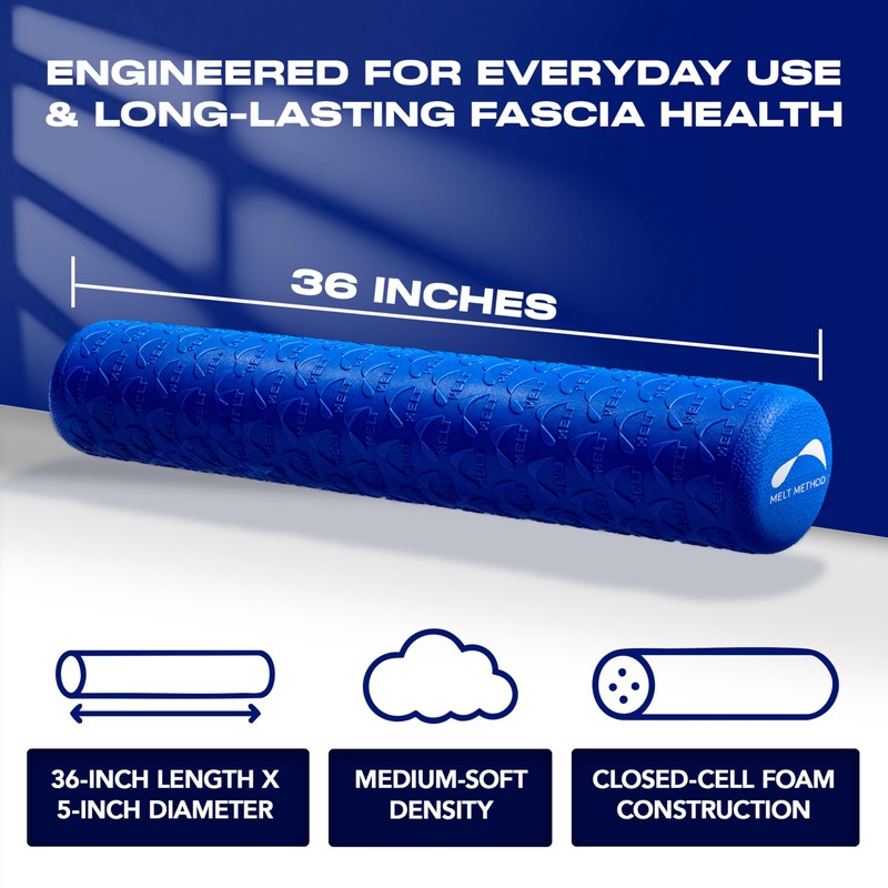 MELT Method 36 Inch Soft Foam Roller for Physical Therapy