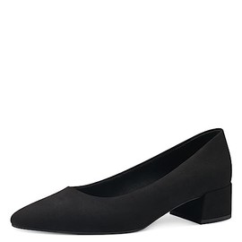 MARCO TOZZI Women's Low Heel Pointed Court Shoes, black 1