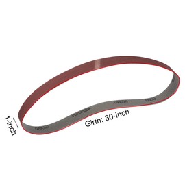 uxcell 1" x 30" 600 Grit Sanding Belt Aluminum Oxide Sandpaper Belts for Portable Strip Sander Wood Finishing Metal Drywall Polishing Sharpening Abrasive Paper 5pcs