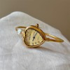 MASTOP Heart Shaped Bracelet Watch for Women, Dainty Gold Jewelry