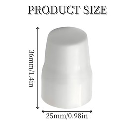 Radiator Valve Cap, Tidy Up Radiator Valves, Universal Radiator Valve Caps Replacement Push-Fit White Plastic Radiator Cap (White,2)