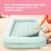 Intex Kids Travel Air Mattress Inflatable Bed with Raised Sides