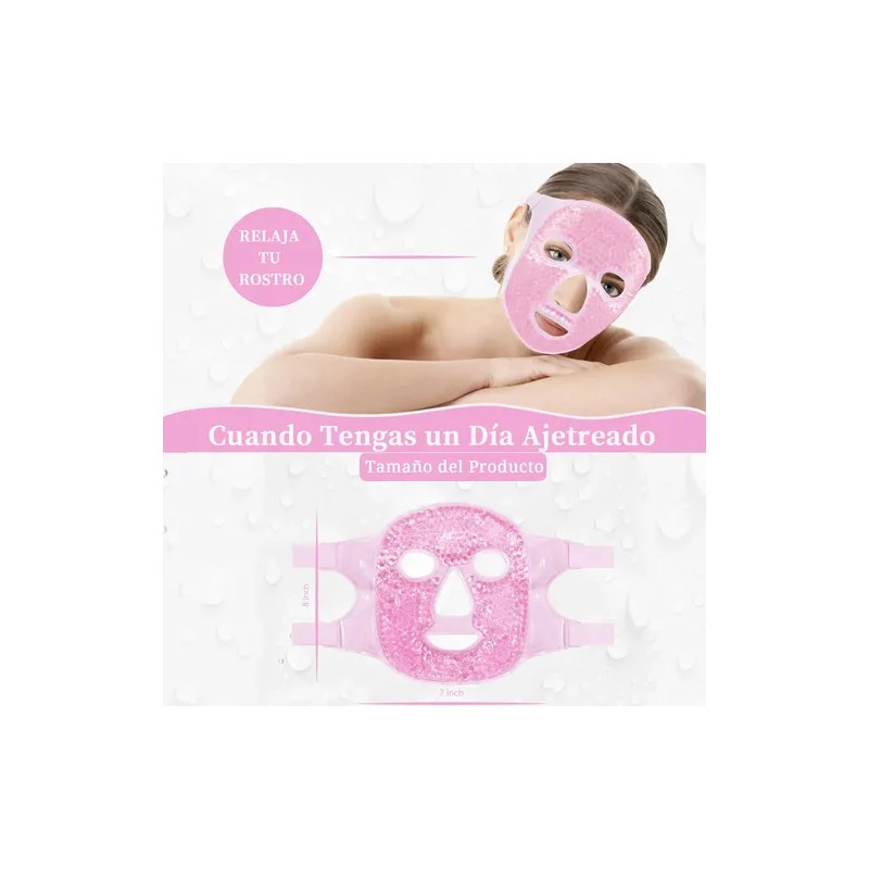 Mascarilla Facial De Hidrogel Frio Caliente Reutilizable