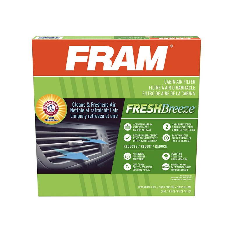 FRAM Fresh Breeze Cabin Air Filter Replacement for Car Passenger