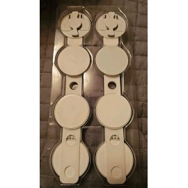 SKYULE Cabinet Locks Baby Proofing - (4 Pack) Child Proof Cabinet Locks Grey