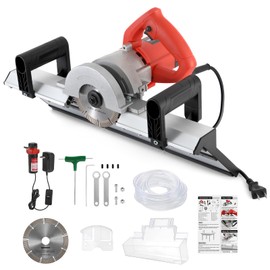 BEAMNOVA Electric Tile Bevel Cutter 43° Tile Chamfering Tool For Ceramic Porcelain Tiles with 2 Saw Blades 13000rpm 110V 1200W Angle Cutting Machine