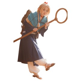 Roocnie Delicious in Dungeon Cosplay Marcille Outfit Dress Anime Dungeon Meshi Costume Cloak XL