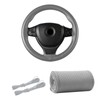 Kewucn Genuine Leather Steering Wheel Cover, 15" Universal Car Steering
