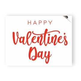 Open Island Valentines Day Stickers Set - Red Heart Stickers Vinyl Material to Decorate Your Shop Window on Valentine's Day