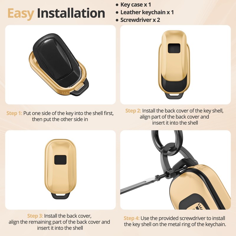 Seikuleca for Honda Key Fob Cover Accessories- Matte TPU Key