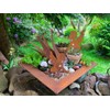 Garden Stake Pot Stake Set of 2 Angel Patina Metal