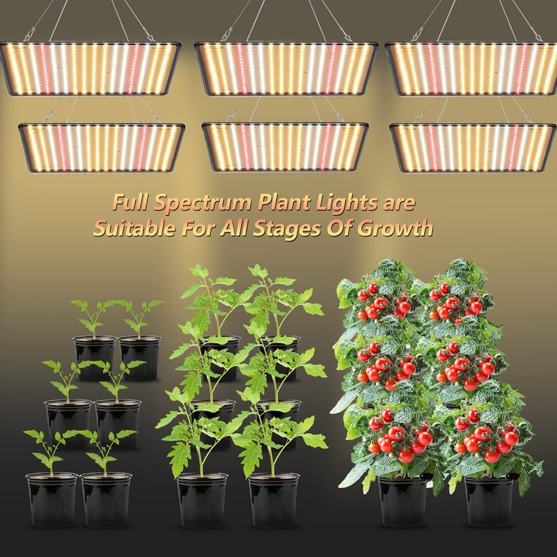 BAVIHOR Grow Light, (2-Pack) 200W LED Grow Lights for Indoor