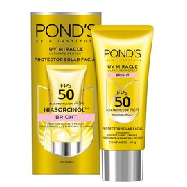 POND'S Protector Solar Facial 50 FPS UV Miracle Bright, Anti-Manchas con Niasorcinol 40gr