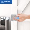 HOMOTEK Passage Sliding Door Pull Satin Nickel Without Switch Plate