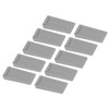 10pcs Door Stoppers Overlapping Grey Elastic Thick Noise Elimination TPR