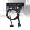 5.25 Inch Front Panel Hub, 5 Ports USB 3.2 GEN1