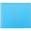 ORCHIDS Premium Blue PU Leather Disabled Parking Badge Holder for Cars (Light Blue)